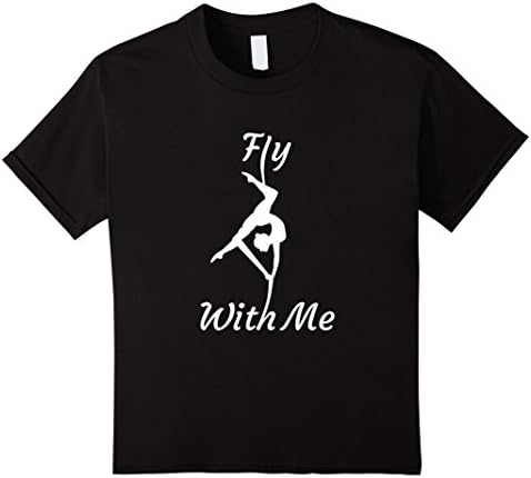 Kids Fly With Me - Aerial Silks Shirts 8 Black