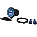 4.8 AMPS Blue-Fast Dual Waterproof USB Socket Charger for Boat, Polaris RZR 900, 1000, Marine, RV, Can Am Spyders, Can Am Maverick, Can AM SxS, Golf Cart, Jeep (4.8A Blue)