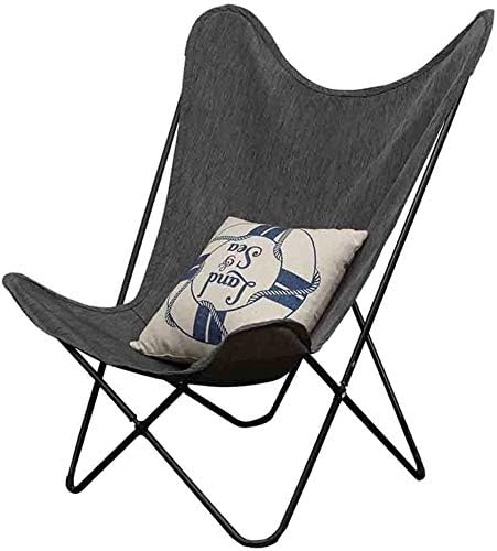 バタフライチェア 大人人間工学に基づいたハイバック折りたたみリクライニングフレームサポート170ポンドホーム