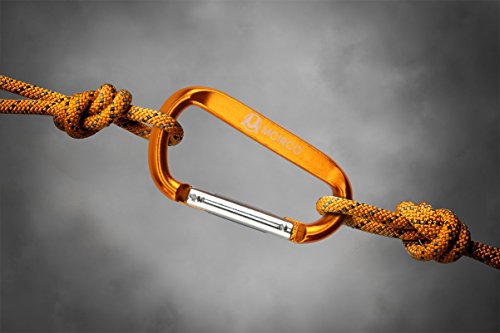 Mcirco Carabiners 12 pcs Aluminum D-Ring Locking Carabiners - Thumbnail 6