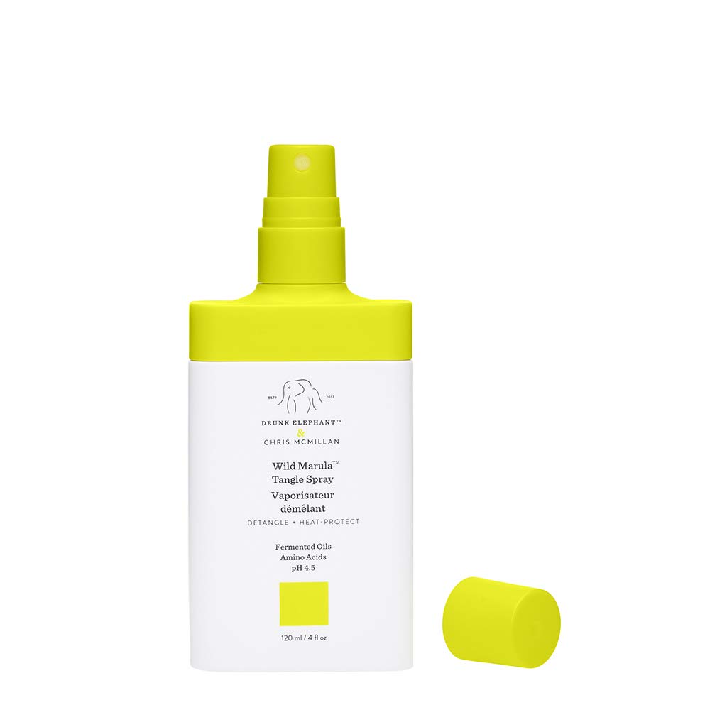 Drunk Elephant Wild Marula Tangle Spray. Weightless and Heat-Protectant Detangler for Hair. (4 fluid ounces): Beauty