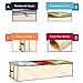 Ziz Home Zippered Under Bed Storage Bag (1, 2, 3 Pack) Soft | Underbed Clothes Storage, Linen Blanket Storage, Sweater Storage, Duvet Storage Bins Clear Window (1)
