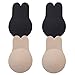 HEXET Nipplecovers Sticky Adhesive Bra, Invisible Reusable Strapless Backless Bra (2 Pack for A/B Cup)