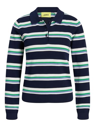 JACK & JONES Jxlilliana LS Polo Neck Knit, Blu Oltremare, XS