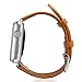 Jisoncase replacement band for Apple Watch Band 38MM, compatible with iWatch Series 1 Series 2 Series 3 Brown TC-AW3-05A20