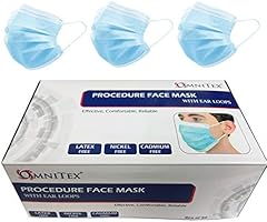 British Brand | Omnitex 50pk 3ply Premium Type II Disposable Surgical Face Mask | EN14683 98% Filtration Medical Grade...