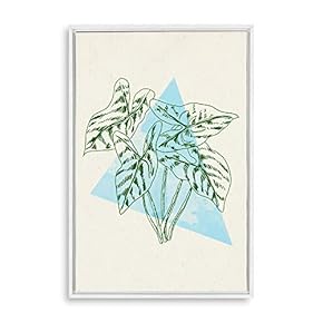 signwin Framed Canvas Wall Art Modern Geometric Pattern...