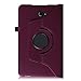 Fintie Rotating Case for Samsung Galaxy Tab A 10.1 - Premium PU Leather 360 Degree Swivel Stand Cover with Auto Sleep/Wake for Galaxy Tab A 10.1 Inch (NO S Pen Version SM-T580/T585/T587) Tablet,Purple