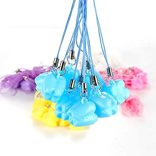 AHXHWKA 100 Pcs Lost Teeth Saver Necklace Tooth Necklaces Container for Lost Teeth Holder Lovely Baby Milk Tooth Storage Box Nice Child Teeth Keepsake