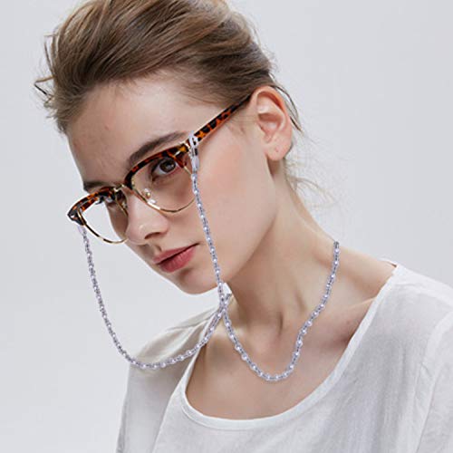 Leyaron 10 Pack Eyewear Retainer Sports Sunglass Holder Straps Eyeglasses String (Bead eyeglass chains)