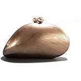 Acrylic Shell Shaped Bag Luxury Marble Clutch Evening Purses for Women Glitter Handbag for Wedding Cocktail Party Prom