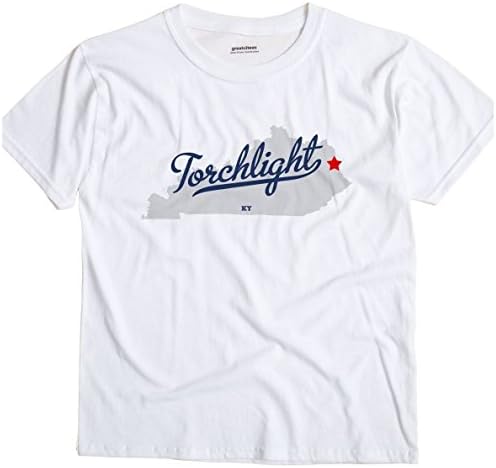 Torchlight Kentucky KY MAP GreatCitees Unisex Souvenir T Shirt