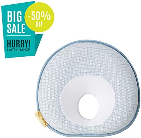 Newborn Baby Correct The Flat Head Pillow (0-36month) On Sale-Blue