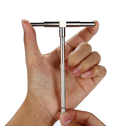 CMrtew 6pcs Telescopic Gauge 8-150mm (5/16"-6") Adjustable Inner Diameter Gauge Carbon Steel Micrometer Measuring Tools Set(Ship from USA) (Silver) - Thumbnail 5