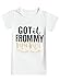 ChicNChic Baby Girls Letter Print Tops Sequins Pants with Headband 3pcs Little Girls Outfits Short Set 24M White