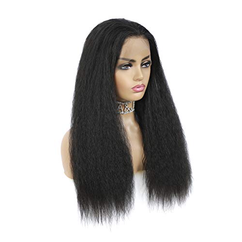 FELICIA-13-X4-Black-Lace-Front-Wig-Kinky-Straight-Natural-Hairline-Heat-Resistant-Glueless-Synthetic-Lace-Wigs-is-Suitable-For-Black-Women-Density-180-wig-24-inches