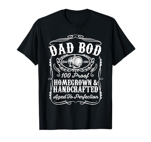 Dad BOD Funny Whiskey Bourbon Lover for Dad T-Shirt
