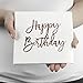 Andaz Press Rose Gold Foil Lunch Napkins, Happy Birthday, 6.5-inch, 50-Pack, Modern Party Tableware Décor For Happy Birthday Party, Disposable Party Napkins In Bulk