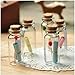Present Avenue 24 Small Mini Glass Jars with Cork Stoppers - Size: 1-1/2