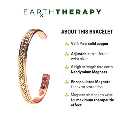 Women's Pure Copper Bracelet Cuff Bracelets with Ultra