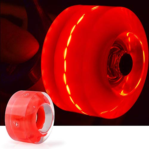 Nezylaf 8 Pack 78A Light up Roller Skate Wheels 32 x 58mm, Luminous