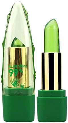 domiluoyoyo Organic Aloe Vera Jelly Lipstick, Color Change Lipstick Natural Plant Lip Makeup