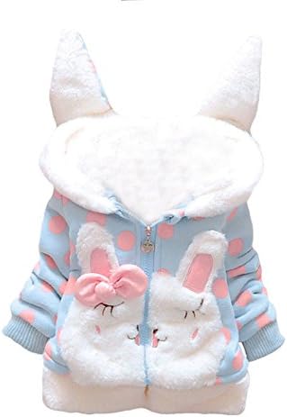 Ariamark Baby Girl Butterfly Pattern Outwear Winter Warm Hoodie Down Jacket Coat