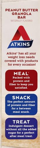 ATKINS PEANUT BUTTER GRANOLA PROTEIN MEAL BAR, 1.69 OZ, 5 CT