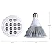 LED Grow Light Bulb, Grow Lights for Indoor Plants Hydroponic Garden Greenhouse Light 12W E27 3 Bands by AEJSLOK