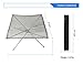Rootless Large Portable Outdoor Fire Pit : Collapsing Steel Mesh Fireplace - Perfect for Camping, Backyard and Garden - Carrying Bag Included