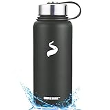 Simple Drink Stainless Steel Insulated Water Bottle - Cold 24 Hrs & Hot 12 Hrs | Reusable Wide Mouth Metal Thermos Flask with Portable Strong Cap for Sports Travel, 100% Leak Proof