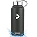 Simple Drink Stainless Steel Insulated Water Bottle - Cold 24 Hrs & Hot 12 Hrs | Reusable Wide Mouth Metal Flask with Portable Strong Cap for Sports Travel, Leak Proof
