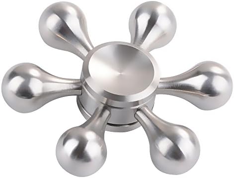 Fidget Spinner, Vecr Finger Gyro Hand Spinner Relieve Stress Toy For kids and Adult Anti-Anxiety Autism Killing Time - Silver