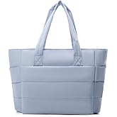 DENGSHANYANG Tote Bag for Women, Lightweight Puffy Tote Bag with Compartments, Quilted Shoulder Bag Handbag for Travel, Work