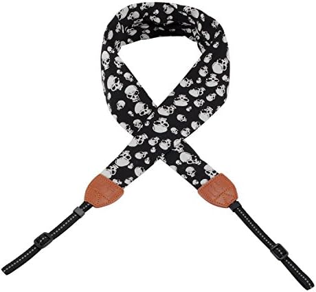 Iigingko Camera Strap,Camera Belt All Camera Nikon/Canon / Sony/Olympus / Samsung/Pentax ETC (Classic Skull)