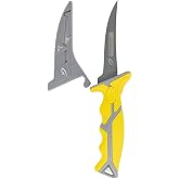 danco 5-Inch Karl Flex Fillet Knife with Swedish Steel Blade and Sheath | 5-Inch Karl Flex Fillet Knife, Swedish Stainless Steel Blade, Non-Stick Coating, TPR Grip, Finger Gloves, Fresh/Saltwater