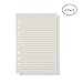 A5 Planner Inserts Filler Paper 6-Ring Lined Paper For Loose-Leaf Binders Journal Notebook Diary 80 Pages 8.27