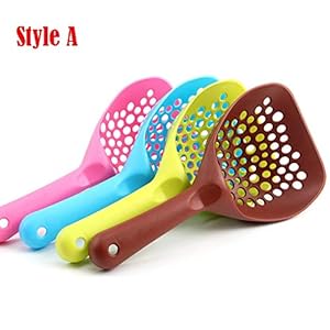 PENVEAT - Lettiera per animali domestici, in plastica, per animali domestici, gatti, pala per la pulizia dei rifiuti…