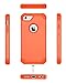 BENTOBEN iPhone 6S Case, iPhone 6 Case, 3 in 1 Heavy Duty Rugged Hybrid Hard PC Soft Silicone Bumper Shockproof Non-Slip Protective Case Cover for Apple iPhone 6S/iPhone 6 (4.7 Inch), Coral Orange