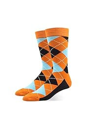 SOXART - Calcetines de vestir para hombre, multicolor, paquete de 6 unidades, 85% algodón