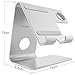 ZVE Universal 2 in 1 Aluminium Desktop Charging Stand for iWatch, Smartphone and Tablets Up to 12.9-Inch - Silver Stand with 38mm case