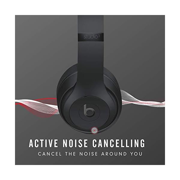 Beats-Studio3-Wireless-Noise-Cancelling-Over-Ear-Headphones-Apple-W1-Headphone-Chip-Class-1-Bluetooth-Active-Noise-Cancelling-22-Hours-Of-Listening-Time-Matte-Black Beats Studio3 Wireless Noise Cancelling Over-Ear Headphones - Apple W1 Headphone Chip, Class 1 Bluetooth, Active Noise…