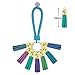 TWDRer 24 PCS Leather Key Chain Key Chain Rings Bulk with Tassel for Tassel Keychain Knitted Key Chain Key Rings