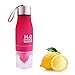 H2O Lemon / Fruit Infuser Water Bottle, Phroboxl 650ml Plastic Water Bottle Citrus Juicer Lemon Squeezer Cup 22oz - Leak Proof