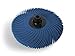 JoolTool 3M Scotch-Brite Blue Radial Bristle Brush Assembled with Plastic Tapered Mandrel Hub, 4 Ply, 3