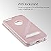 I3C iPhone 6 Plus Case, iPhone 6S Plus Case, iPhone Case Flip with Window Folding Folio Flip Leather Cover Case Full Protective Slim Magnetic Closure Kickstand for 5.5 Inch iPhone 6 6S Plus Rose Gold