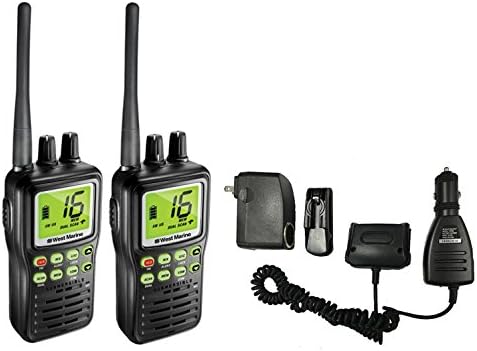 WEST MARINE VHF85 Handheld VHF Radio (2-Pack) (Certified Refurbished)