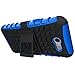 Viodolge for Samsung Galaxy J3 Emerge Case, J3 Prime / J3 Mission / J3 Eclipse / J3 2017 / J3 Luna Pro/Sol 2 Case, Tough Rugged Dual Layer Protective Phone Cover with Kickstand (Blue)