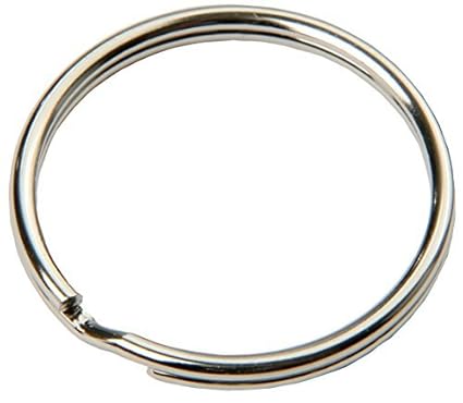 SBS® Schlüsselring Ø 20mm -100- Stück Stahl, glänzend