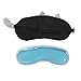FakeFace Cute Cartoon Cold Hot Compresses Therapeutic Gel Blindfold Eyeshade Adjustable Ice Packs Sleeping Eye Mask Cover Blinder Gift for Travel Night Noon Nap Sleep Rest Eye Pillow Eye Shade Mask
